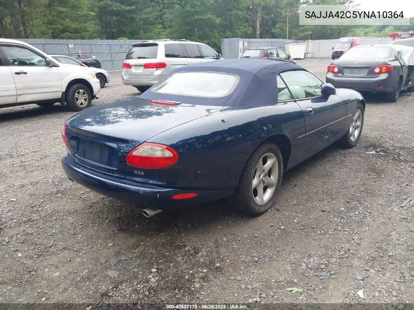 2000 Jaguar Xk8 VIN: SAJJA42C5YNA10364 Lot: 42607178