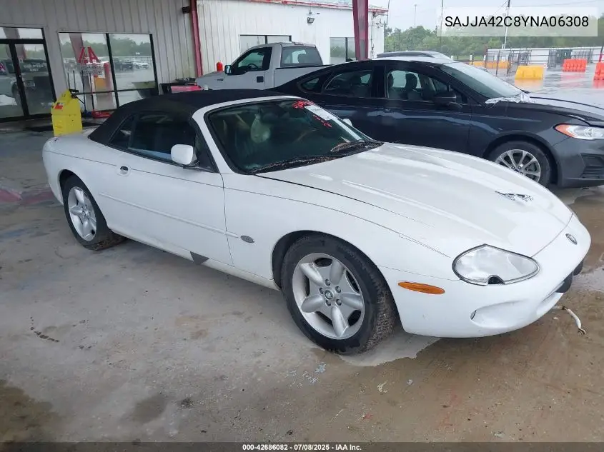 2000 Jaguar Xk8 VIN: SAJJA42C8YNA06308 Lot: 42686082