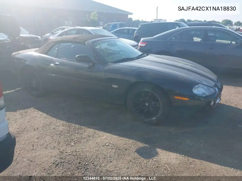 2001 Jaguar Xk8 VIN: SAJFA42CX1NA18830 Lot: 12344610