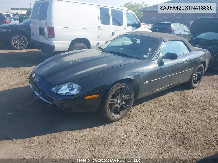 2001 Jaguar Xk8 VIN: SAJFA42CX1NA18830 Lot: 12344610