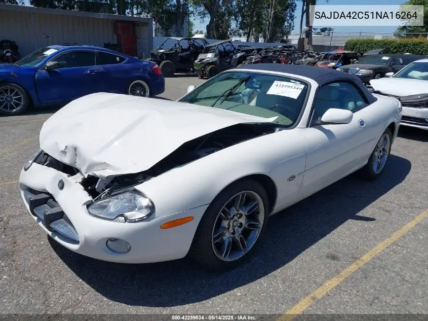 2001 Jaguar Xk8 VIN: SAJDA42C51NA16264 Lot: 42259534