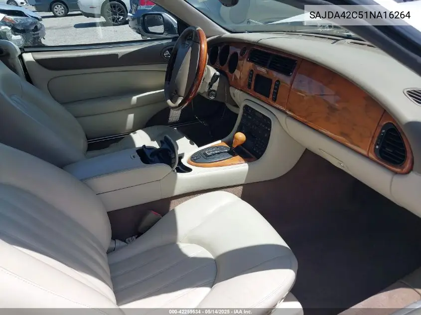 2001 Jaguar Xk8 VIN: SAJDA42C51NA16264 Lot: 42259534