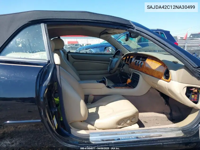 2002 Jaguar Xk8 VIN: SAJDA42C12NA30499 Lot: 41954577