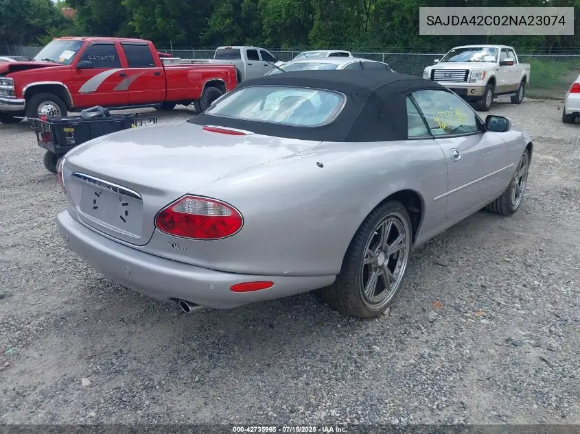 2002 Jaguar Xk8 VIN: SAJDA42C02NA23074 Lot: 42735965