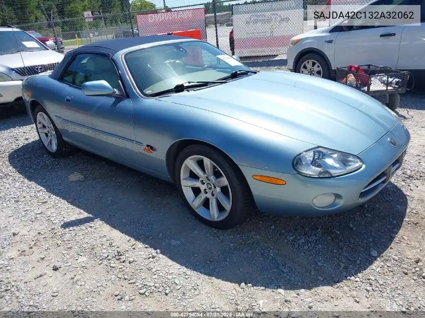 2003 Jaguar Xk8 VIN: SAJDA42C132A32062 Lot: 42794094