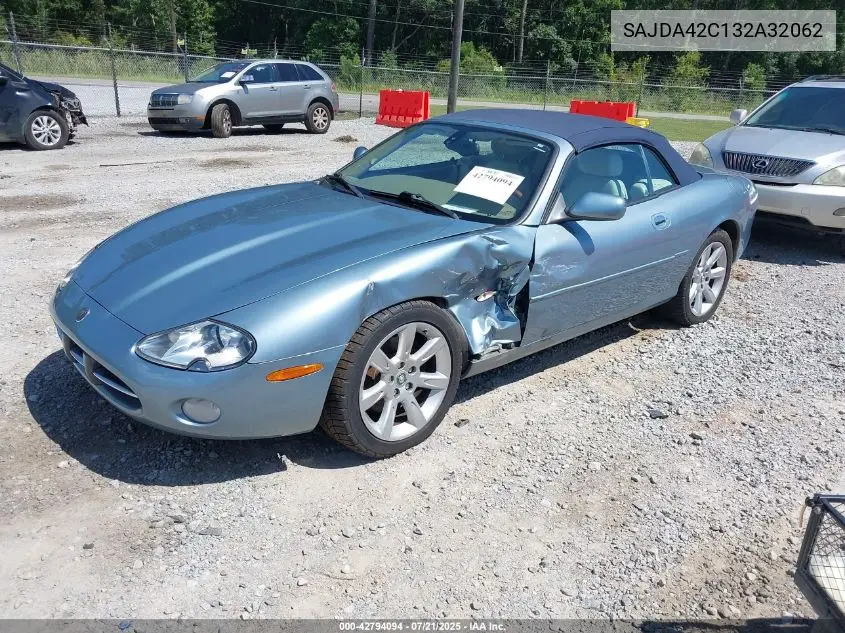 2003 Jaguar Xk8 VIN: SAJDA42C132A32062 Lot: 42794094