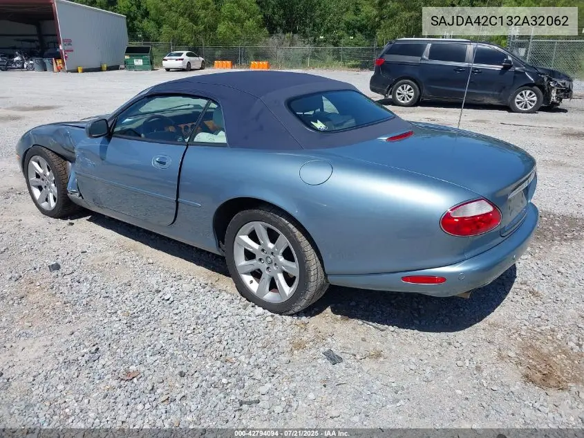2003 Jaguar Xk8 VIN: SAJDA42C132A32062 Lot: 42794094