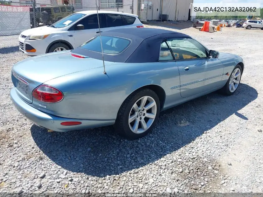 2003 Jaguar Xk8 VIN: SAJDA42C132A32062 Lot: 42794094