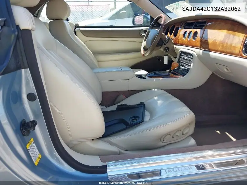 2003 Jaguar Xk8 VIN: SAJDA42C132A32062 Lot: 42794094
