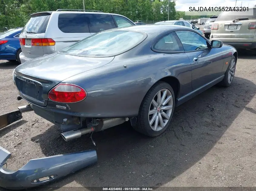 2005 Jaguar Xk8 VIN: SAJDA41C552A43201 Lot: 42234002