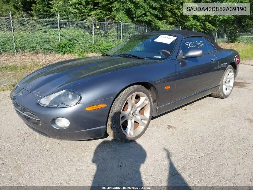 2005 Jaguar Xk8 VIN: SAJDA42C852A39190 Lot: 42553482