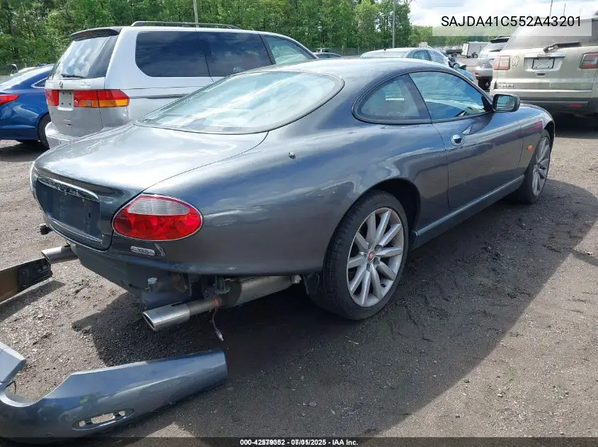 2005 Jaguar Xk8 VIN: SAJDA41C552A43201 Lot: 42579352