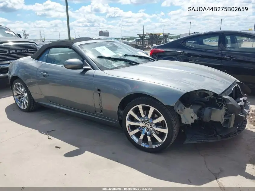 2007 Jaguar Xk VIN: SAJDA44B275B02659 Lot: 42204896