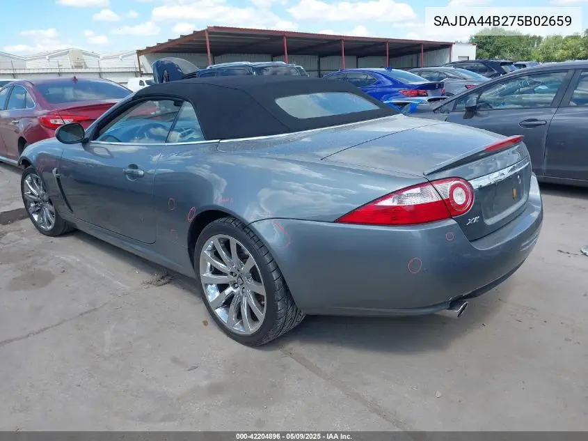 2007 Jaguar Xk VIN: SAJDA44B275B02659 Lot: 42204896