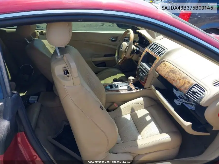 2007 Jaguar Xk VIN: SAJDA43B375B00145 Lot: 42774750