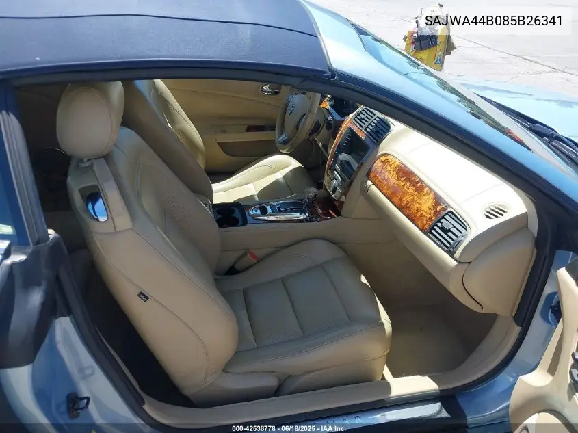 2008 Jaguar Xk VIN: SAJWA44B085B26341 Lot: 42538778