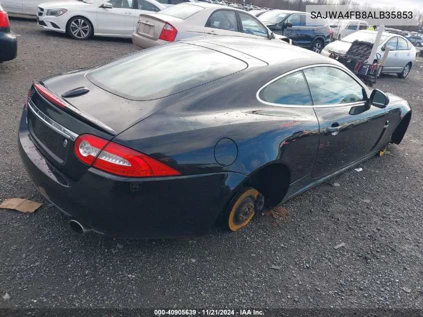 2010 Jaguar Xk VIN: SAJWA4FB8ALB35853 Lot: 40905639
