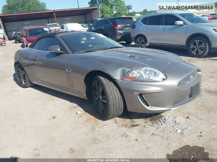 2010 Jaguar Xk Xkr VIN: SAJWA4EC6AMB38464 Lot: 42272788