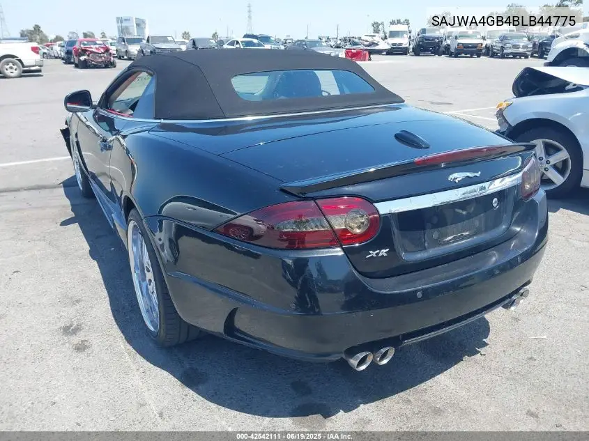 2011 Jaguar Xk VIN: SAJWA4GB4BLB44775 Lot: 42542111
