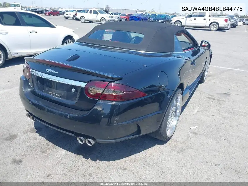 2011 Jaguar Xk VIN: SAJWA4GB4BLB44775 Lot: 42542111