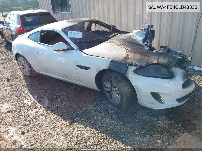 2012 Jaguar Xk VIN: SAJWA4FB4CLB48330 Lot: 42641553