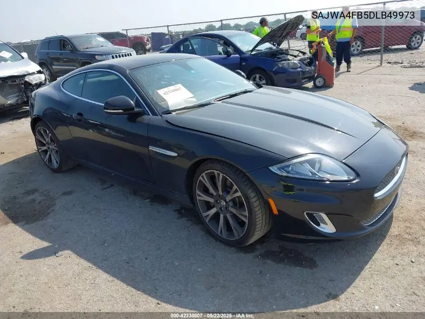 2013 Jaguar Xk VIN: SAJWA4FB5DLB49973 Lot: 42330807