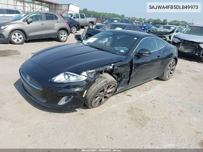2013 Jaguar Xk VIN: SAJWA4FB5DLB49973 Lot: 42330807