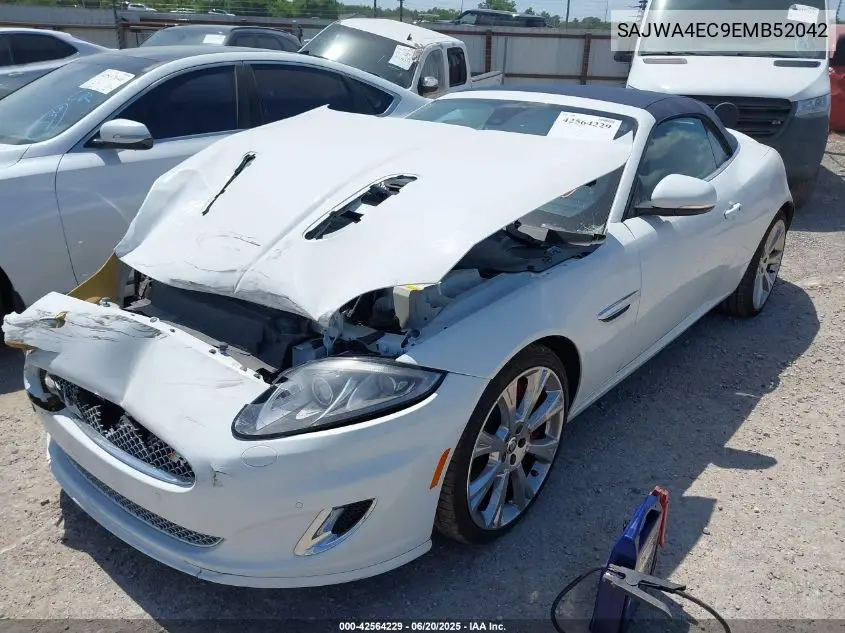 2014 Jaguar Xk Xkr VIN: SAJWA4EC9EMB52042 Lot: 42564229
