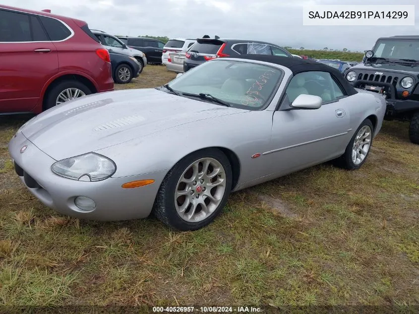 2001 Jaguar Xkr VIN: SAJDA42B91PA14299 Lot: 40526957
