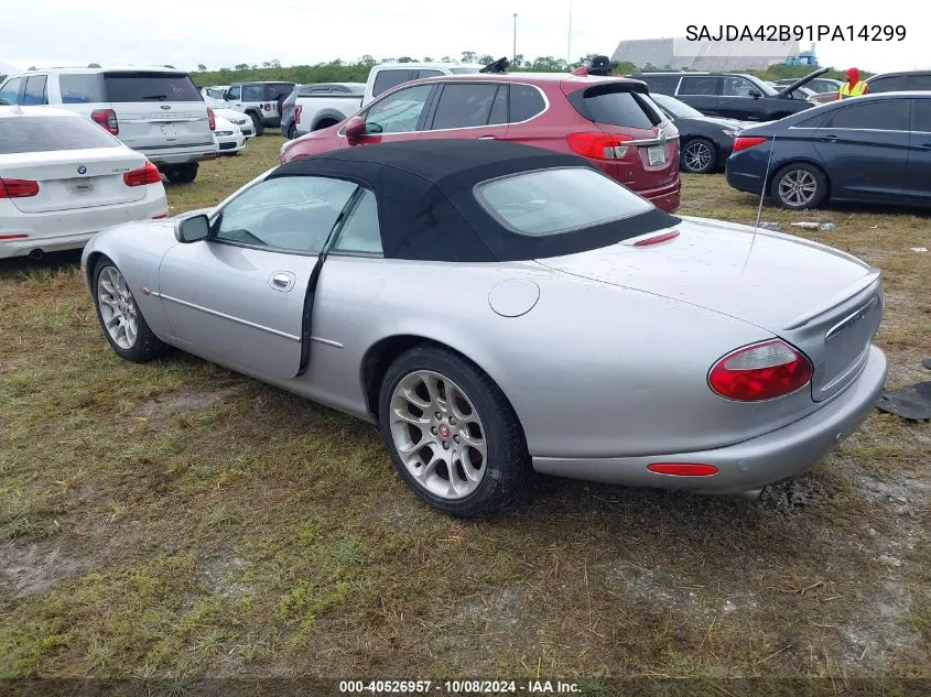 2001 Jaguar Xkr VIN: SAJDA42B91PA14299 Lot: 40526957