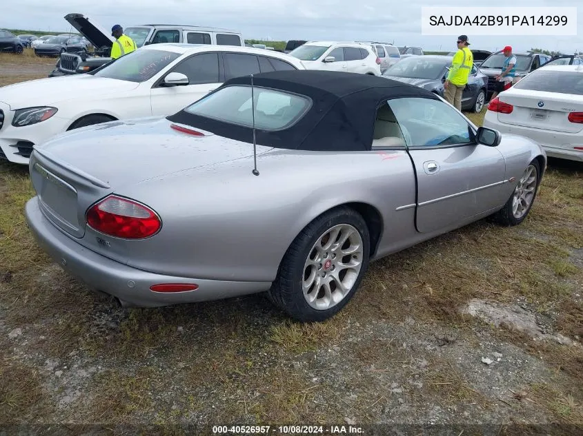 2001 Jaguar Xkr VIN: SAJDA42B91PA14299 Lot: 40526957