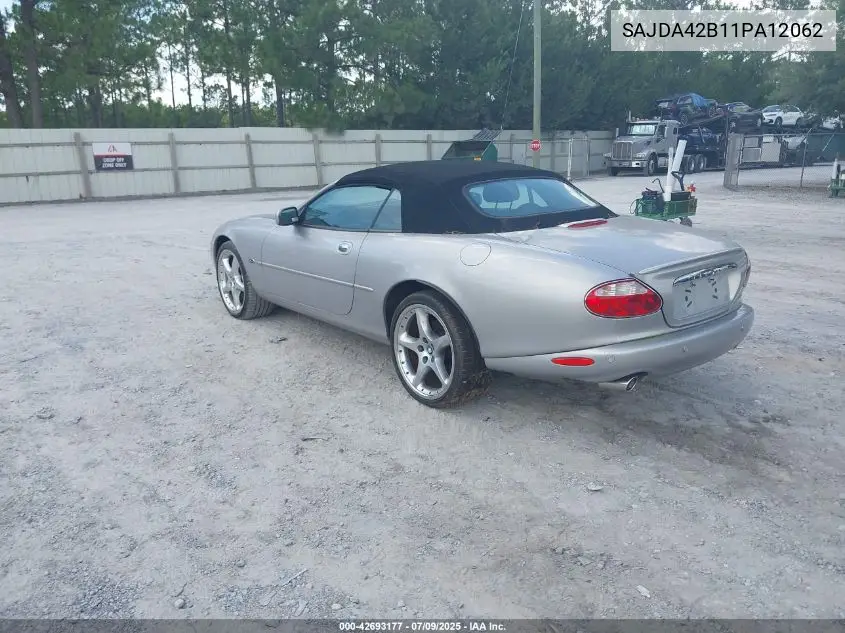2001 Jaguar Xkr VIN: SAJDA42B11PA12062 Lot: 42693177