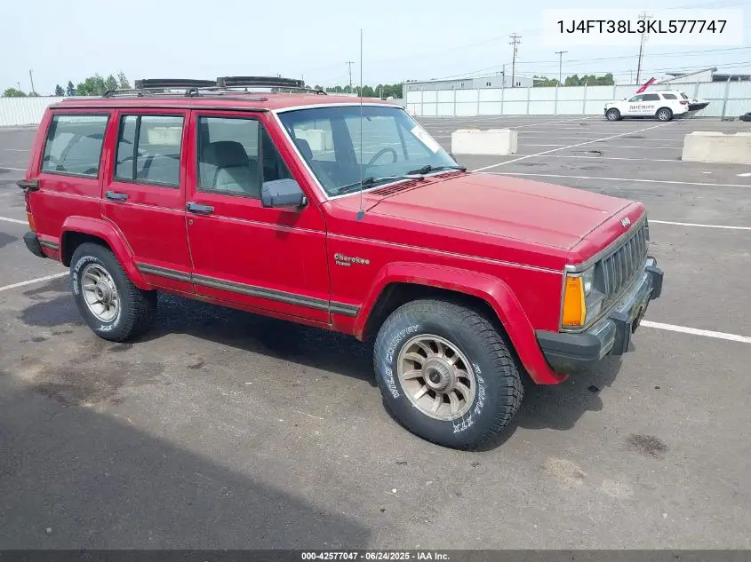 1989 Jeep Cherokee Pioneer VIN: 1J4FT38L3KL577747 Lot: 42577047