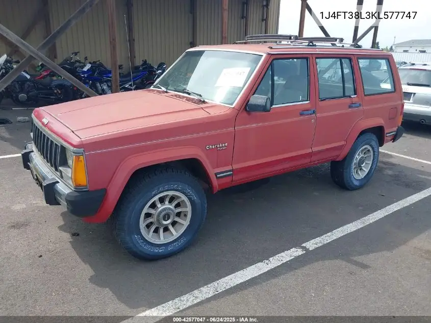 1989 Jeep Cherokee Pioneer VIN: 1J4FT38L3KL577747 Lot: 42577047