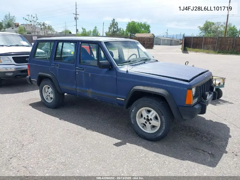 1990 Jeep Cherokee VIN: 1J4FJ28L6LL101719 Lot: 42268252