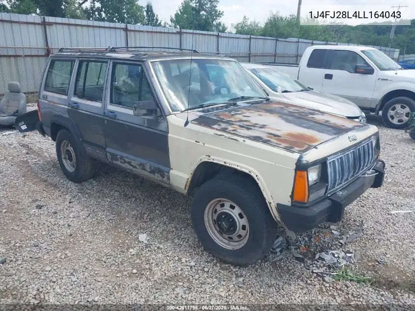 1990 Jeep Cherokee VIN: 1J4FJ28L4LL164043 Lot: 42611798