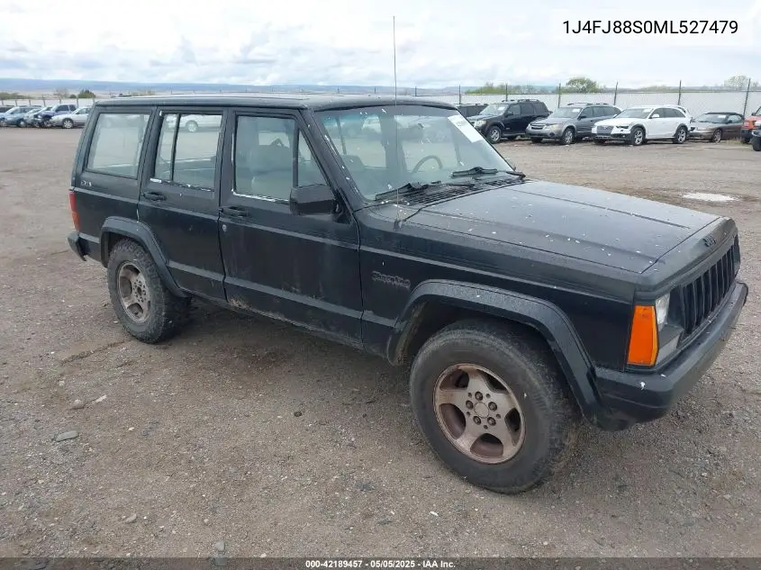 1991 Jeep Cherokee Sport VIN: 1J4FJ88S0ML527479 Lot: 42189457