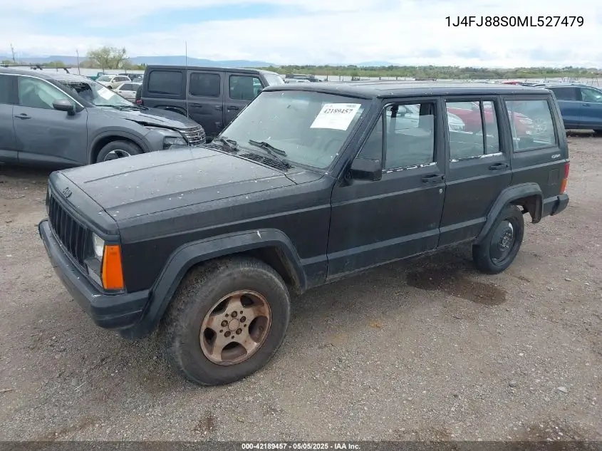 1991 Jeep Cherokee Sport VIN: 1J4FJ88S0ML527479 Lot: 42189457