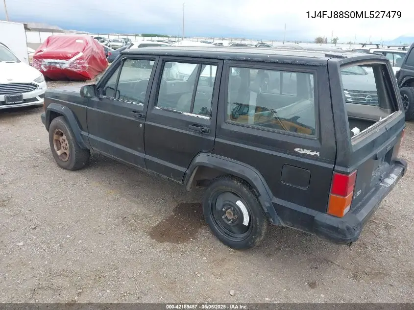 1991 Jeep Cherokee Sport VIN: 1J4FJ88S0ML527479 Lot: 42189457