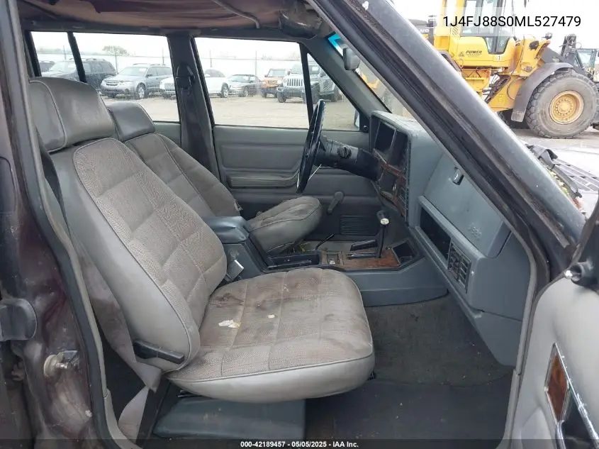 1991 Jeep Cherokee Sport VIN: 1J4FJ88S0ML527479 Lot: 42189457