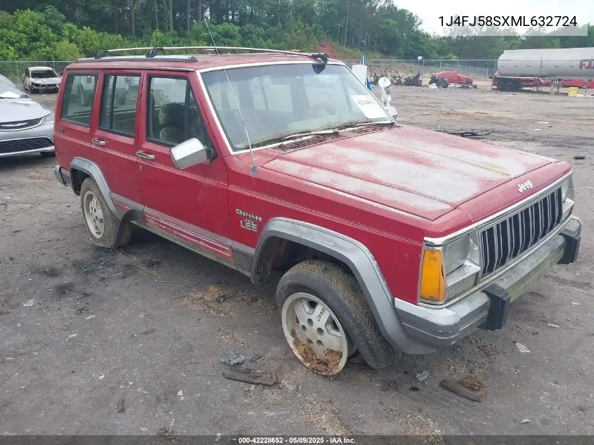1991 Jeep Cherokee Laredo VIN: 1J4FJ58SXML632724 Lot: 42228652