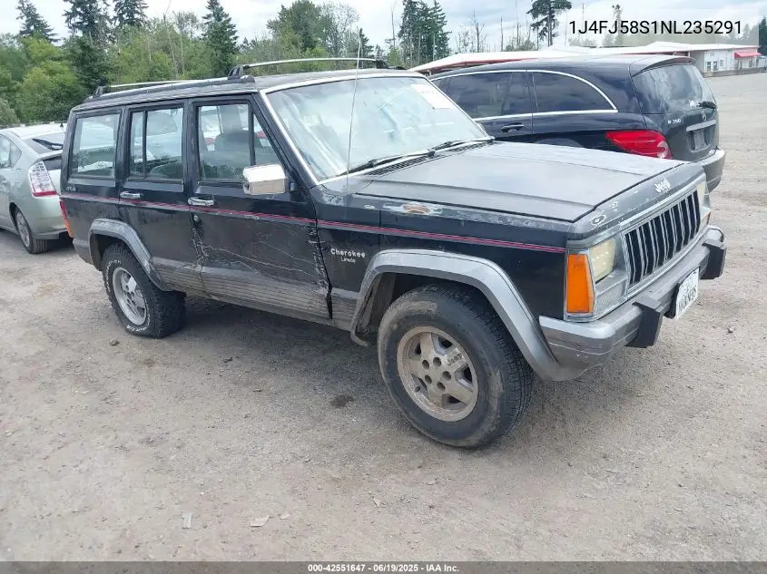 1992 Jeep Cherokee Laredo VIN: 1J4FJ58S1NL235291 Lot: 42551647