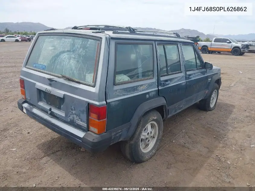 1993 Jeep Cherokee Sport VIN: 1J4FJ68S0PL626862 Lot: 42239274