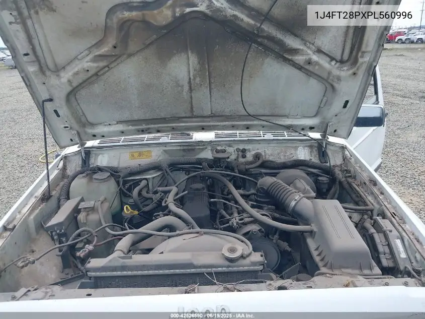 1993 Jeep Cherokee VIN: 1J4FT28PXPL560996 Lot: 42526590