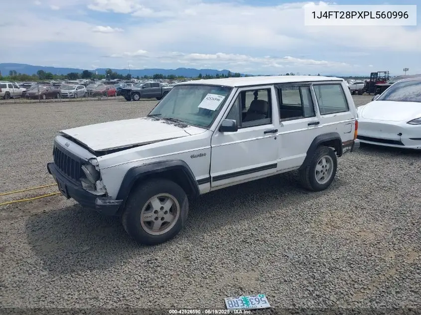 1993 Jeep Cherokee VIN: 1J4FT28PXPL560996 Lot: 42526590