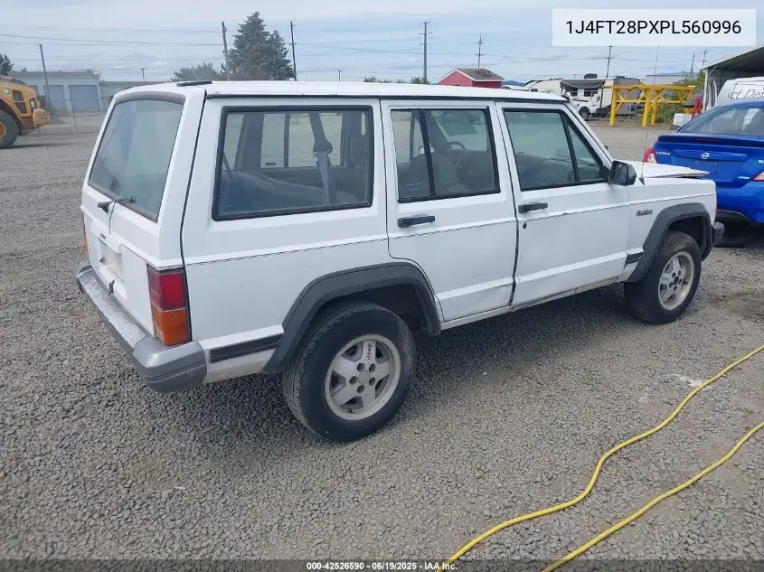 1993 Jeep Cherokee VIN: 1J4FT28PXPL560996 Lot: 42526590