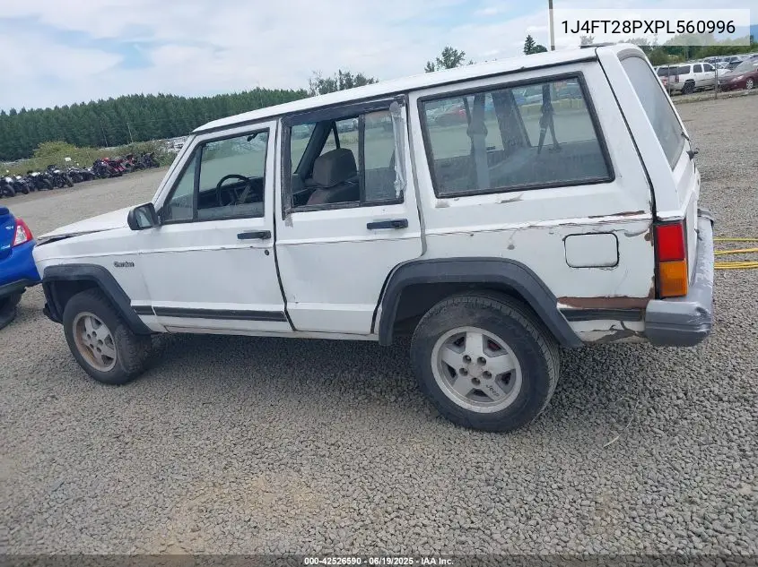 1993 Jeep Cherokee VIN: 1J4FT28PXPL560996 Lot: 42526590