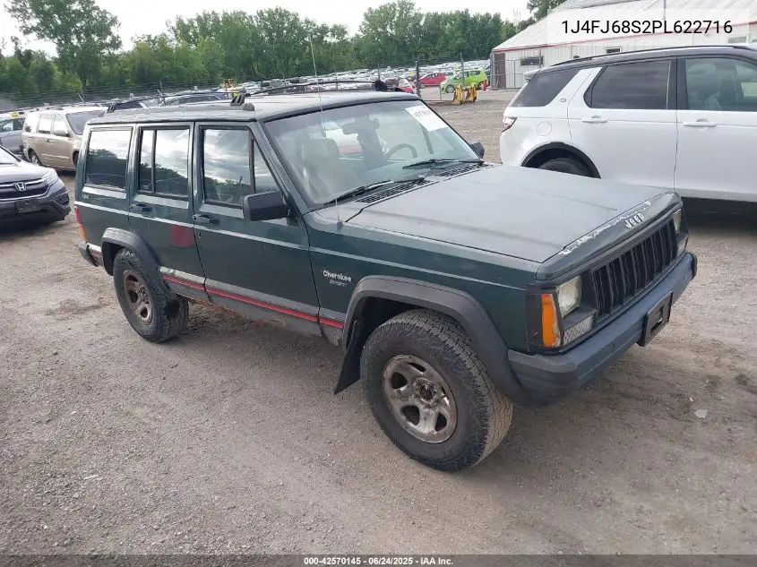 1993 Jeep Cherokee Sport VIN: 1J4FJ68S2PL622716 Lot: 42570145