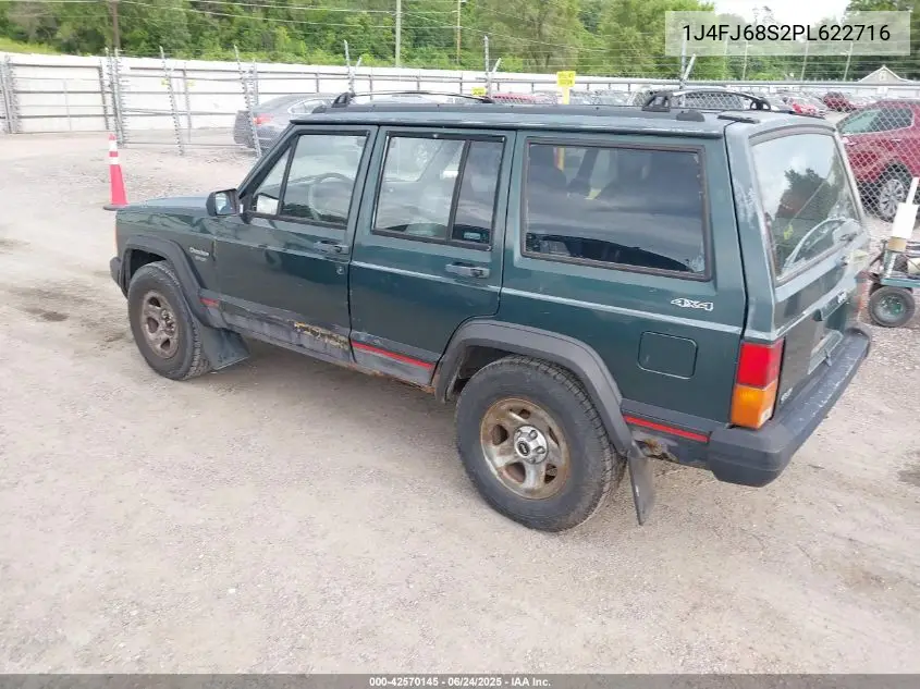 1993 Jeep Cherokee Sport VIN: 1J4FJ68S2PL622716 Lot: 42570145
