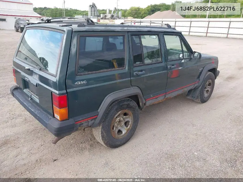 1993 Jeep Cherokee Sport VIN: 1J4FJ68S2PL622716 Lot: 42570145